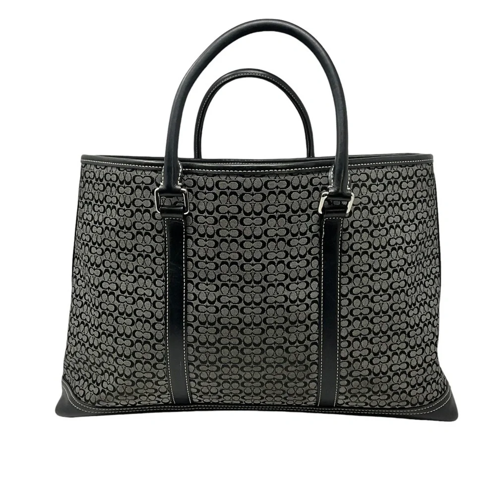 Coach Signature C Logo Business Satchel Tote Bag Mini C ‎ Signature